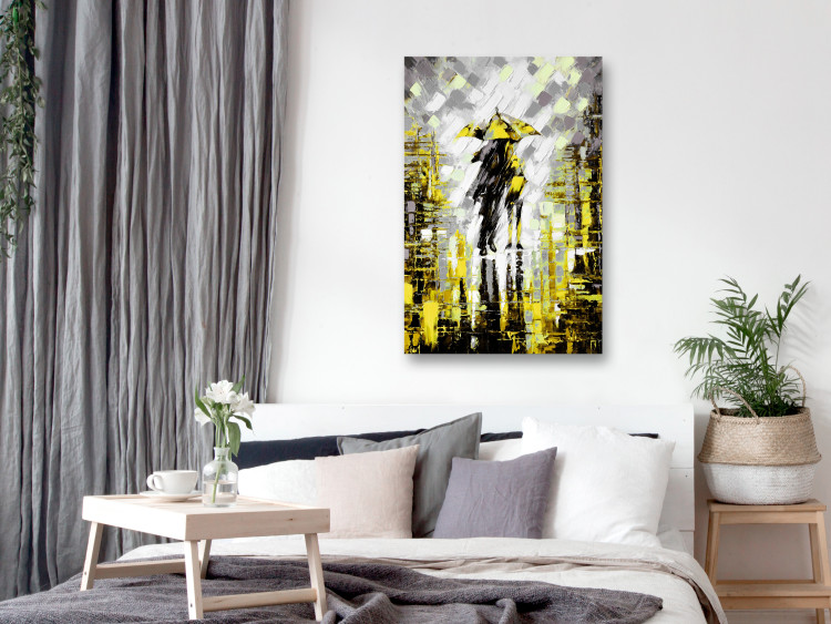 Canvas Print Lovers in Colour (1 Part) Vertical Yellow 123075 additionalImage 3