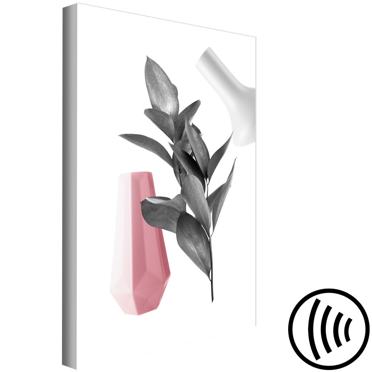 Canvas Leaves and vases - a modern composition with a botanical motif 123275 additionalImage 6