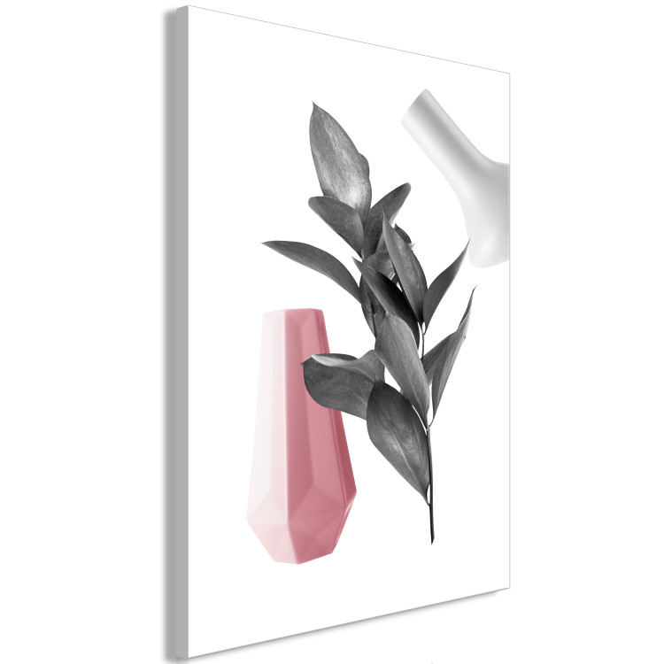 Canvas Leaves and vases - a modern composition with a botanical motif 123275 additionalImage 2