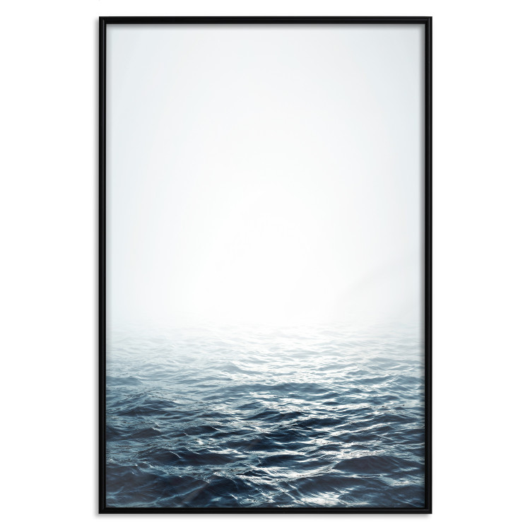 Wall Poster Ocean Water - seascape of waves on sea against white glare 123975 additionalImage 15