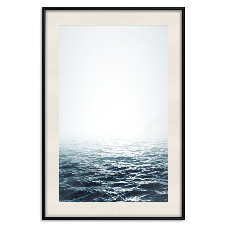 Wall Poster Ocean Water - seascape of waves on sea against white glare 123975 additionalImage 27