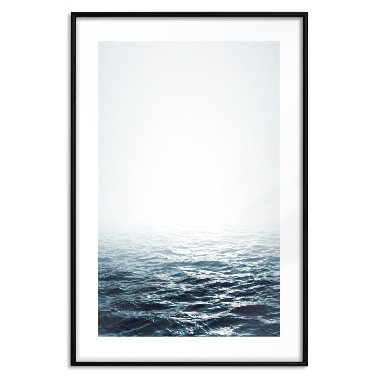 Wall Poster Ocean Water - seascape of waves on sea against white glare 123975 additionalImage 17