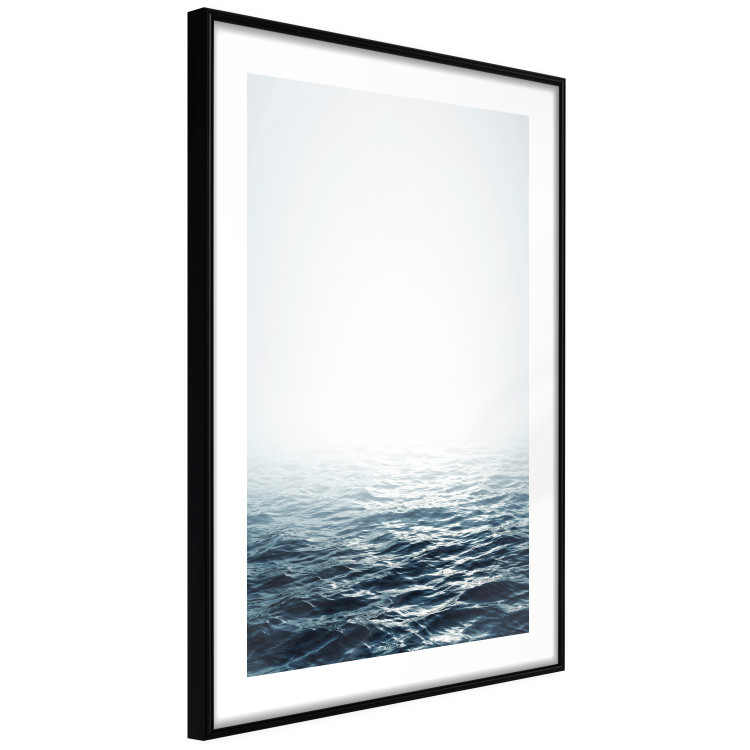 Wall Poster Ocean Water - seascape of waves on sea against white glare 123975 additionalImage 13