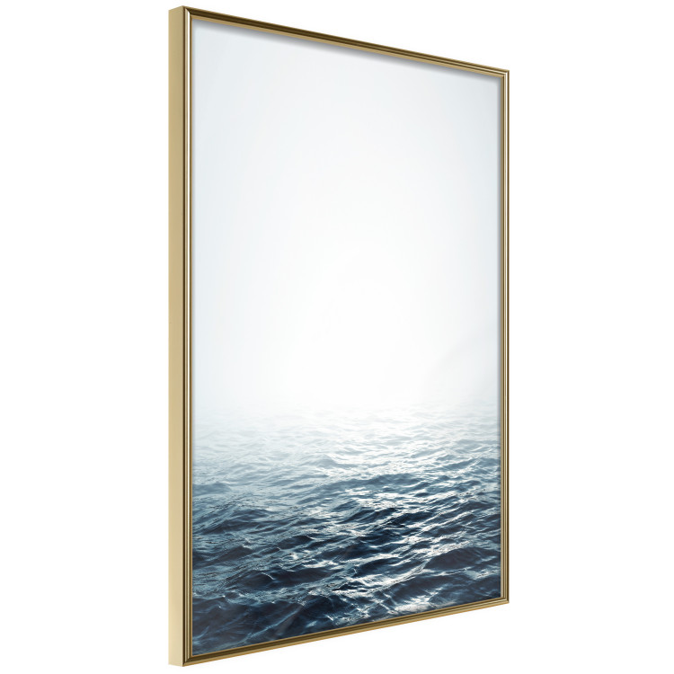 Wall Poster Ocean Water - seascape of waves on sea against white glare 123975 additionalImage 12