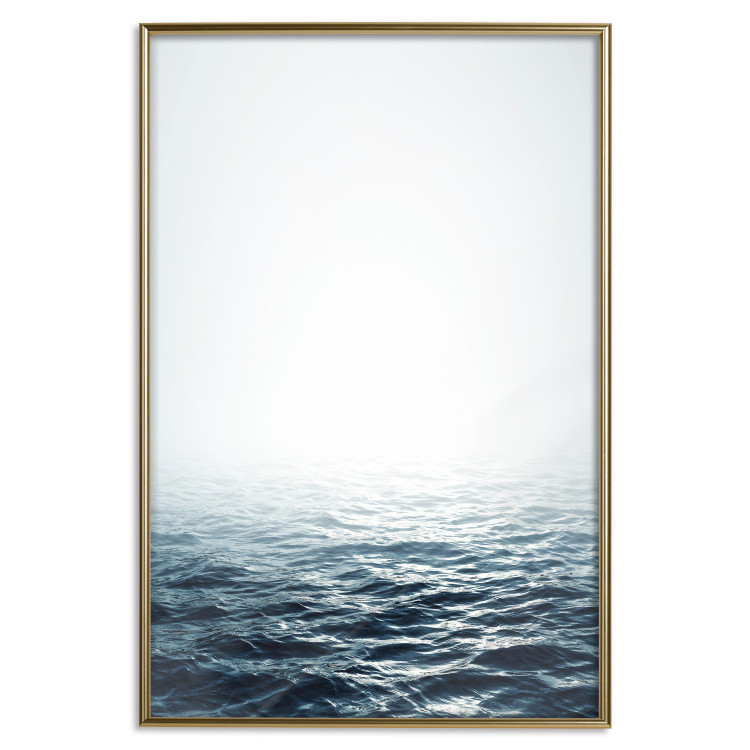Wall Poster Ocean Water - seascape of waves on sea against white glare 123975 additionalImage 14
