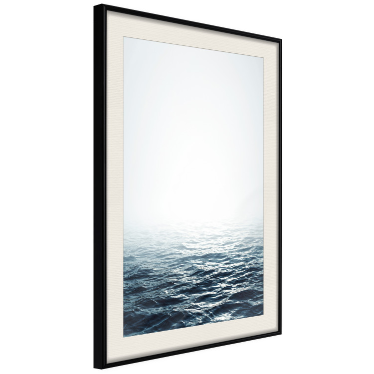 Wall Poster Ocean Water - seascape of waves on sea against white glare 123975 additionalImage 3