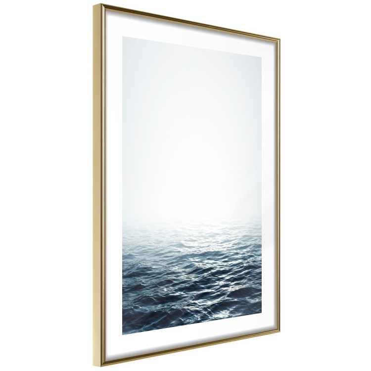 Wall Poster Ocean Water - seascape of waves on sea against white glare 123975 additionalImage 8