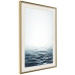 Wall Poster Ocean Water - seascape of waves on sea against white glare 123975 additionalThumb 2