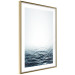 Wall Poster Ocean Water - seascape of waves on sea against white glare 123975 additionalThumb 6