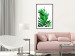Wall Poster Juicy Leaf - green leaf of a plant on a contrasting white background 125175 additionalThumb 6
