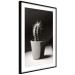 Poster Disheveled Cactus - black and white photograph of a tropical cactus 125275 additionalThumb 11