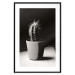 Poster Disheveled Cactus - black and white photograph of a tropical cactus 125275 additionalThumb 15