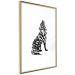 Poster Wolf's Trail - abstract trees in the template of a wolf on a white background 126675 additionalThumb 7