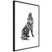 Poster Wolf's Trail - abstract trees in the template of a wolf on a white background 126675 additionalThumb 11