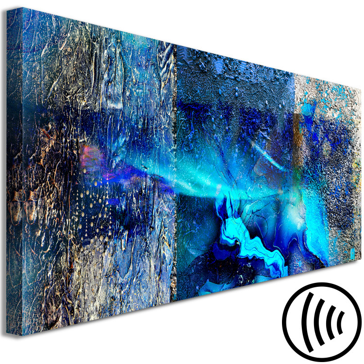Canvas Art Print My Thoughts (1-part) narrow - abstraction with irregular texture 127475 additionalImage 6