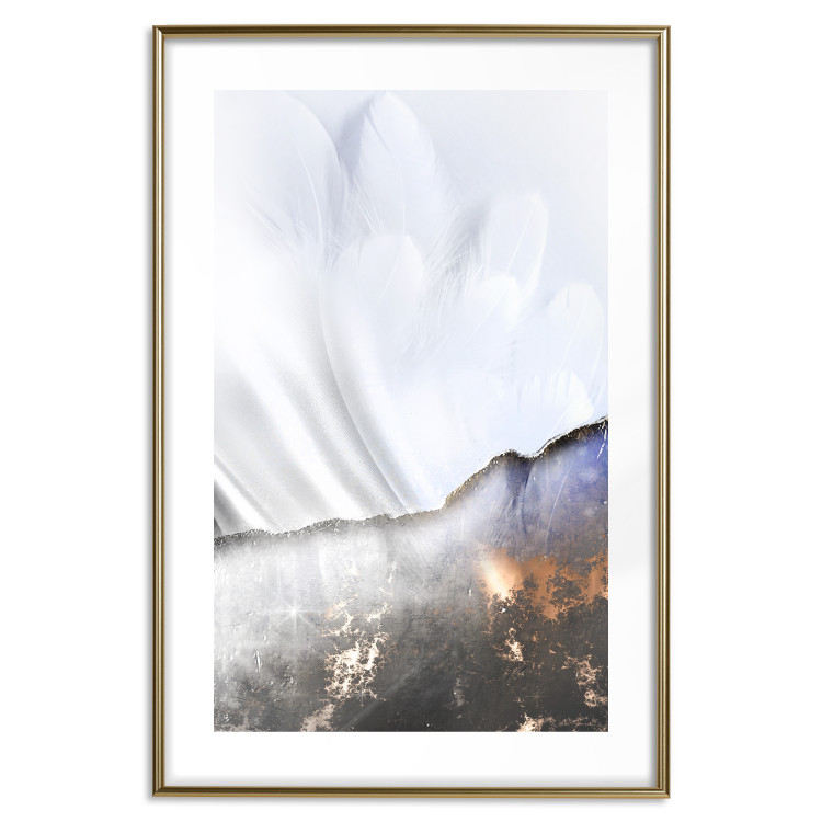 Wall Poster Guardian Angel - abstract composition with white wings and patterns 127875 additionalImage 15
