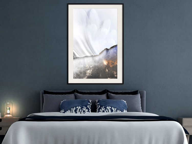 Wall Poster Guardian Angel - abstract composition with white wings and patterns 127875 additionalImage 25