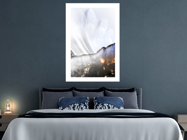 Wall Poster Guardian Angel - abstract composition with white wings and patterns 127875 additionalImage 6