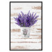 Wall Poster Lavender Bouquet - purple flowers in pot on background of wooden planks 128075 additionalThumb 16