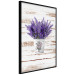 Wall Poster Lavender Bouquet - purple flowers in pot on background of wooden planks 128075 additionalThumb 13