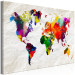 Large canvas print World Map: Rainbow Madness [Large Format] 128675 additionalThumb 3