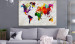 Large canvas print World Map: Rainbow Madness [Large Format] 128675 additionalThumb 6
