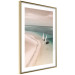 Poster Romantic Coast - beach landscape and sailboats on the azure sea 129475 additionalThumb 9