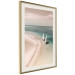 Poster Romantic Coast - beach landscape and sailboats on the azure sea 129475 additionalThumb 3