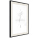 Poster Winter Twig - black and thin plant on a plain white background 129775 additionalThumb 2