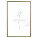 Poster Winter Twig - black and thin plant on a plain white background 129775 additionalThumb 14