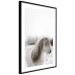Wall Poster Horse Mane - white horse with a lot of hair against a winter forest 130375 additionalThumb 6