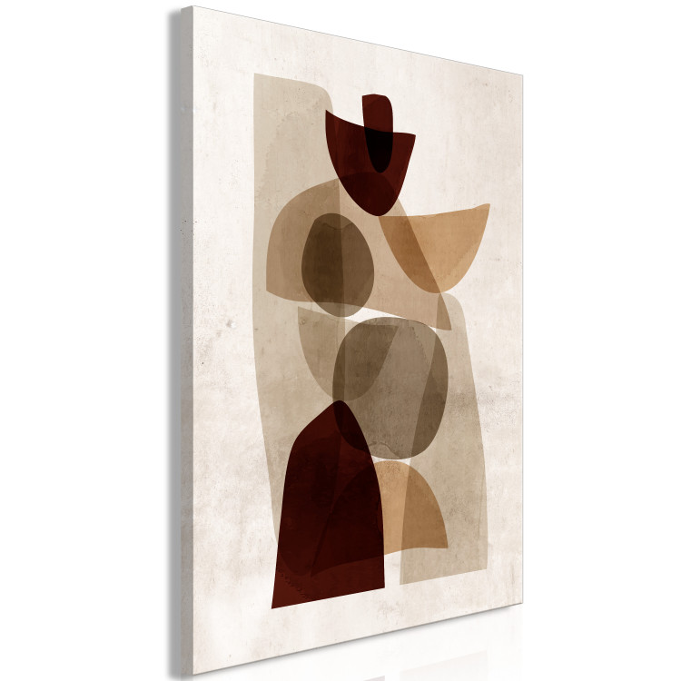 Canvas Art Print Interplay of Shapes (1-piece) Vertical - abstract figures 131575 additionalImage 2