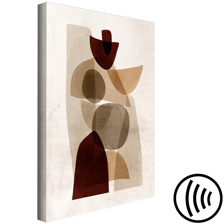 Canvas Art Print Interplay of Shapes (1-piece) Vertical - abstract figures 131575 additionalImage 6