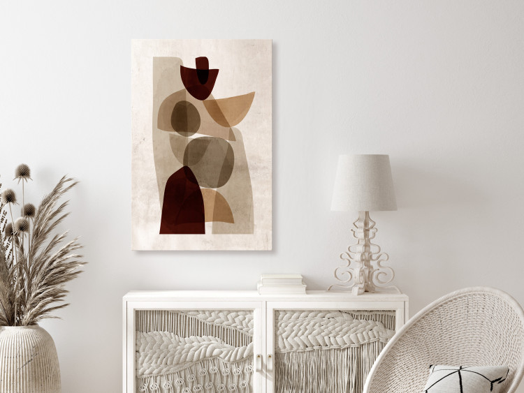 Canvas Art Print Interplay of Shapes (1-piece) Vertical - abstract figures 131575 additionalImage 3