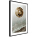 Wall Poster Green Tide - moon and sea imitation in an abstract motif 131775 additionalThumb 6