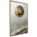 Wall Poster Green Tide - moon and sea imitation in an abstract motif 131775 additionalThumb 12