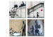 Canvas Art Print Banksy - four orginal ideas 132475