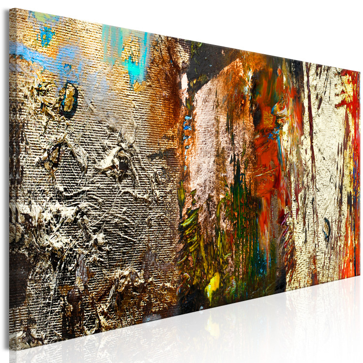 Canvas Art Print Young Gods (1-piece) Narrow - abstract colorful smudges 135575 additionalImage 2