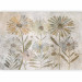 Wall Mural Flower family - floral motif with retro style flowers and texture 135775 additionalThumb 5