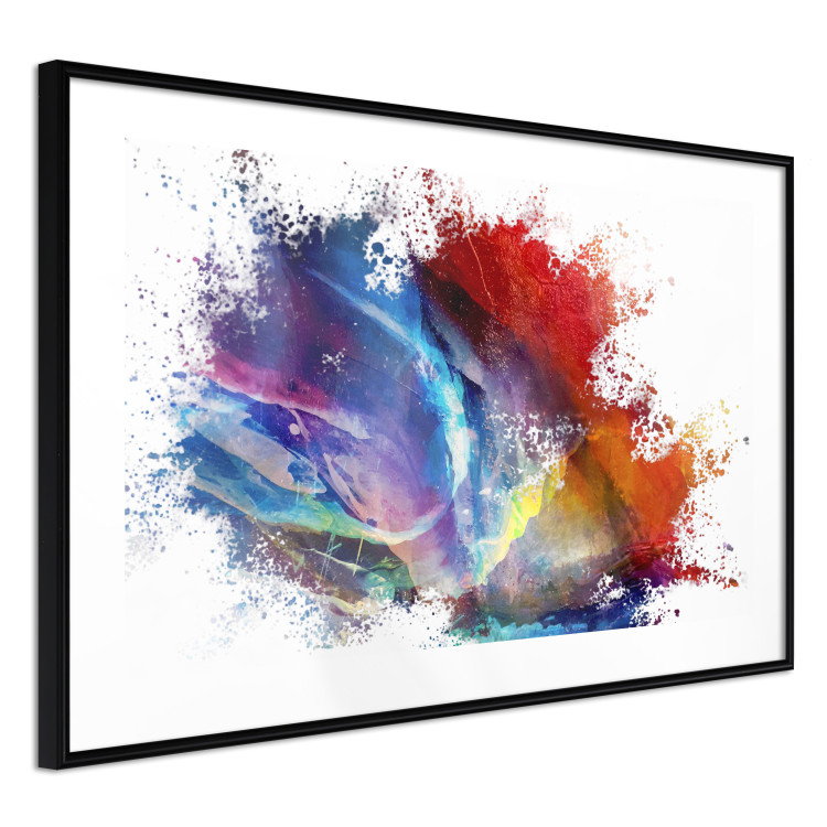 Poster Horizontal Color Spot - a full rainbow shades abstraction on white 137175 additionalImage 6