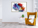 Poster Horizontal Color Spot - a full rainbow shades abstraction on white 137175 additionalThumb 10