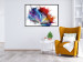 Poster Horizontal Color Spot - a full rainbow shades abstraction on white 137175 additionalThumb 12