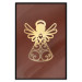 Wall Poster Angelic Gold - golden angel on a contrasting red background 137975 additionalThumb 10