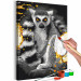 Paint by number Lemur & Golden Splash 142575 additionalThumb 6