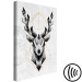 Canvas Gray Deer (1-piece) Vertical - geometric abstraction and animal 143675 additionalThumb 6