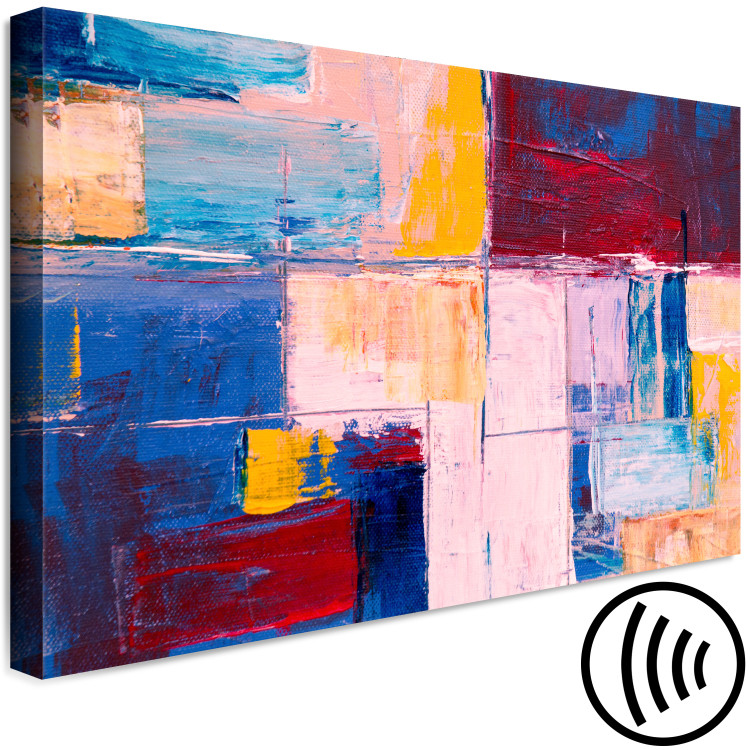 Canvas Oil Abstraction (1-piece) - geometric colorful composition 145175 additionalImage 6