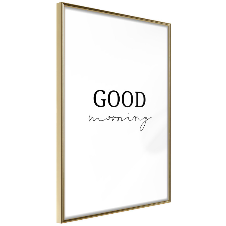 Poster Good Morning - Positive Minimalist Sentence on a White Background 146175 additionalImage 6
