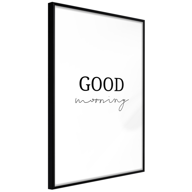 Poster Good Morning - Positive Minimalist Sentence on a White Background 146175 additionalImage 5