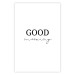 Poster Good Morning - Positive Minimalist Sentence on a White Background 146175