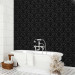 Wallpaper Strong Pattern - Shapes With a Floral Motif on a Black Background 149875 additionalThumb 10